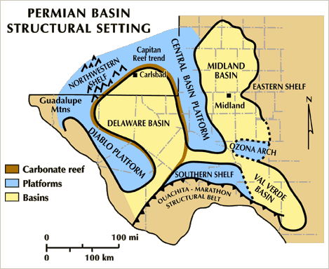 Permian Basin Map | Delaware Basin Map | Midland Basin Map